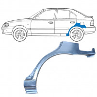 Lem zadního blatníku na Hyundai Accent 2000-2006 / Levá 7594