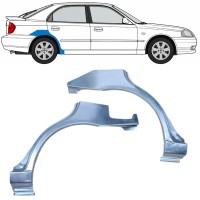 Lem zadního blatníku na Hyundai Accent 2000-2006 / Levá+Pravá / Sada 9881