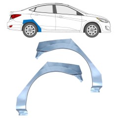 Lem zadního blatníku na Hyundai Accent 2010- / Levá / Pravá / Sada 12804