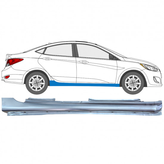 Kompletní práh na Hyundai Accent 2010- / Pravá 12799