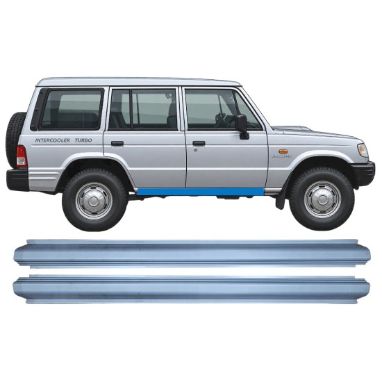 Opravný plech prahu na Hyundai Galloper 1991-2003 / Levá+Pravá / Sada 11367