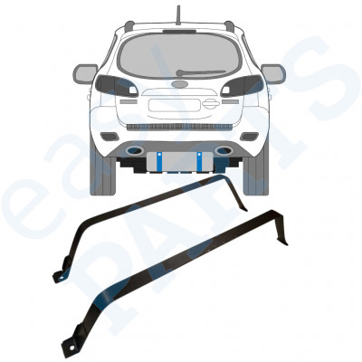 Objímky palivové nádrže na Hyundai Santa Fe 2006-2012 9310