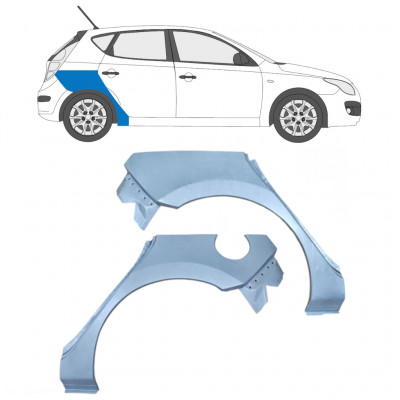 Lem zadního blatníku na Hyundai I30 2007-2012 / Levá+Pravá / Sada 5472