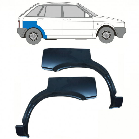 Lem zadního blatníku na Seat Ibiza 1984-1993 / Levá+Pravá / Sada 10741