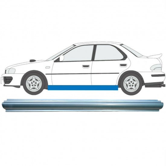 Opravný plech prahu na Subaru Impreza 1992-2000 / Levá 7010