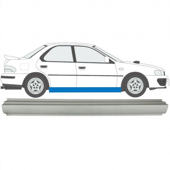 Opravný plech prahu na Subaru Impreza 1992-2000 / Pravá 7009