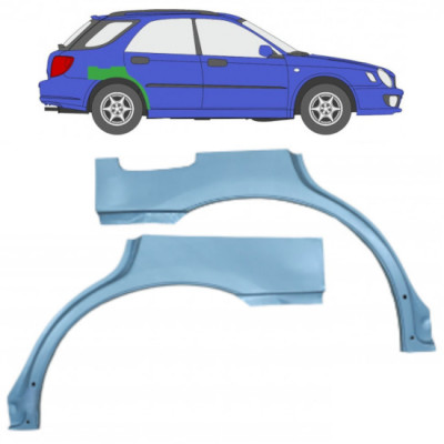 Lem zadního blatníku na Subaru Impreza Gg 2000-2007 / Levá+Pravá / Sada 10463