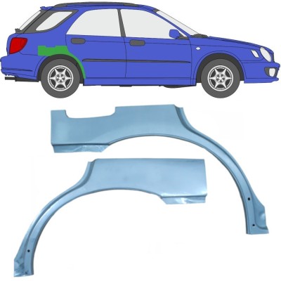 Lem zadního blatníku na Subaru Impreza GD GG 2000-2007 / Levá+Pravá / Sada 10463