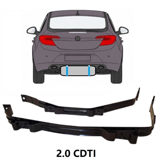 Objímky palivové nádrže na Opel Insignia 2008-2017 17019