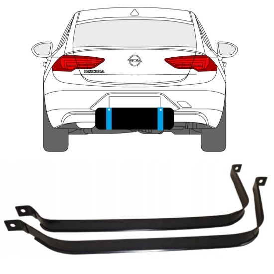 Objímky palivové nádrže na Opel Insignia 2017-2022 15115