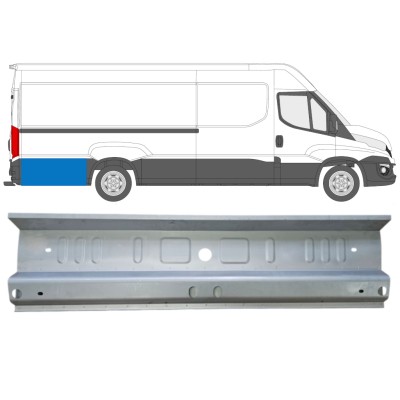 Opravný plech boku na Iveco Daily 2014- / Levá = Pravá (symetrická) 14713