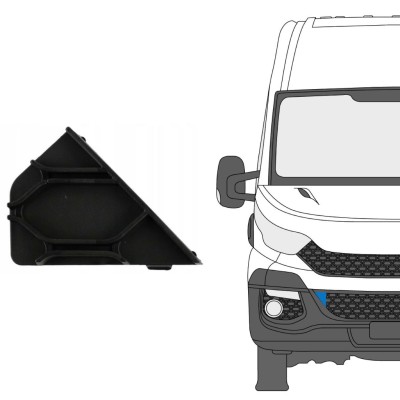 Krytky předního nárazníku na Iveco Daily 2014-2019 / Pravá 16238
