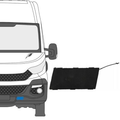 Krytky předního nárazníku na Iveco Daily 2014-2019 / Levá 16243