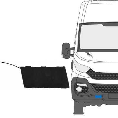 Krytky předního nárazníku na Iveco Daily 2014-2019 / Pravá 16239