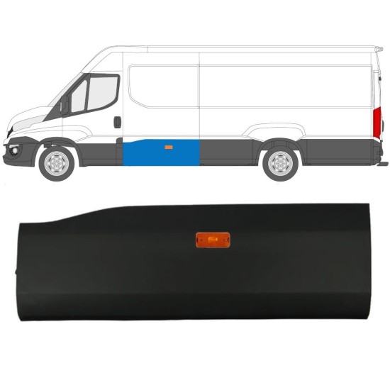 Boční lišta pro světlo na Iveco Daily 2014-2019 / Levá / Sada 16657
