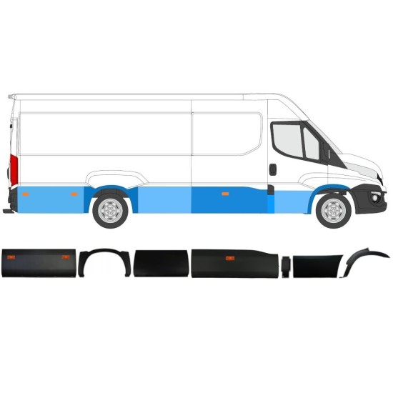 Sada lišt s lampou na Iveco Daily 2014-2019 / Pravá / 11983