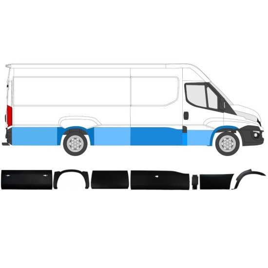 Sada lišt na Iveco Daily 2014-2019 / Pravá / 11981