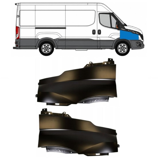 Přední blatník na Iveco Daily 2019- / Levá+Pravá / Sada 17109