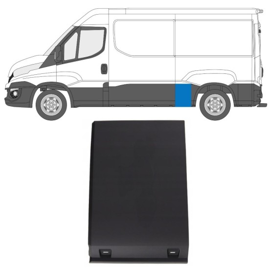 Boční lišta zadního blatníku na Iveco Daily 2014-2019 / Levá 16662