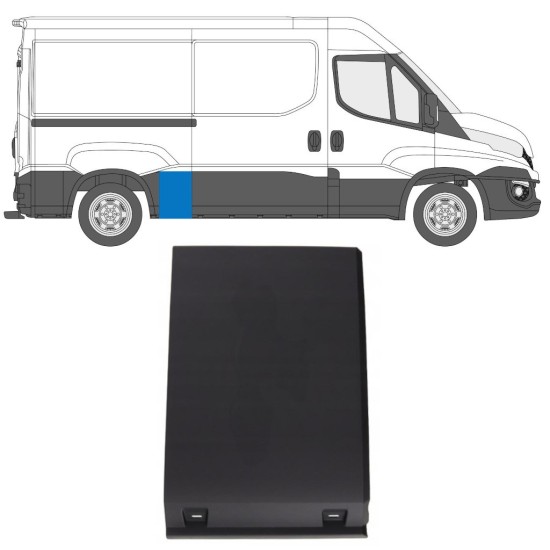 Boční lišta zadního blatníku na Iveco Daily 2006-2016 / Pravá 16661
