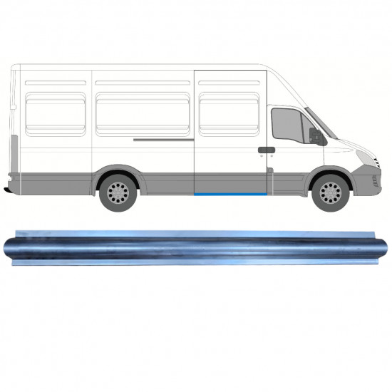 Opravný plech prahu posuvných dveří na Iveco Daily 2006-2014 / Pravá 7358