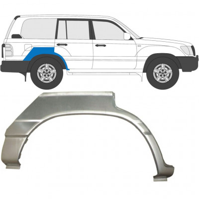 TOYOTA LAND CRUISER 1998-2007 OPRAVA ZADNÍHO BLATNÍKU / PRÁVA