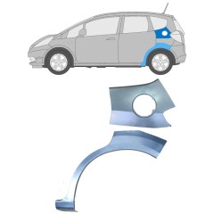 Opravný plech nádrže zadního blatníku na Honda Jazz 2008-2015 / Levá / Sada 12618