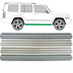 Opravný plech prahu + opravný plech vnitřního prahu na Jeep Commander 2005-2010 / Levá = Pravá (symetrická) / Sada 10500