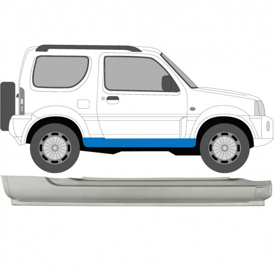 Kompletní práh na Suzuki Jimny 1998-2018 / Pravá 7034