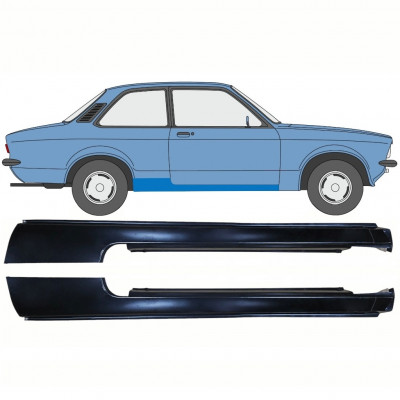 Opravný plech prahu na Opel Kadett C 1973-1979 / Sada 11078