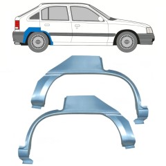 Lem zadního blatníku na Opel Kadett E Astra 1984-1993 / Levá+Pravá / Sada 16155