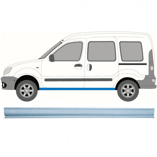 Opravný plech prahu na Renault Kangoo 1997-2008 / Levá 6978