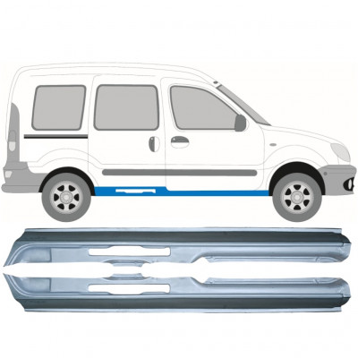 Opravný plech prahu na Renault Kangoo 1997-2008 / Levá+Pravá / Sada 9480