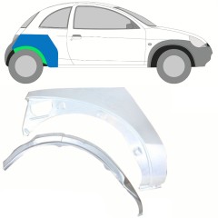 Opravný plech vnitřního + vnějšího zadního blatníku na Ford KA 1996-2008 / Pravá / Sada 10775