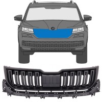 Černá maska chladiče na Skoda Kodiaq 2016-2023 / Sada 7547