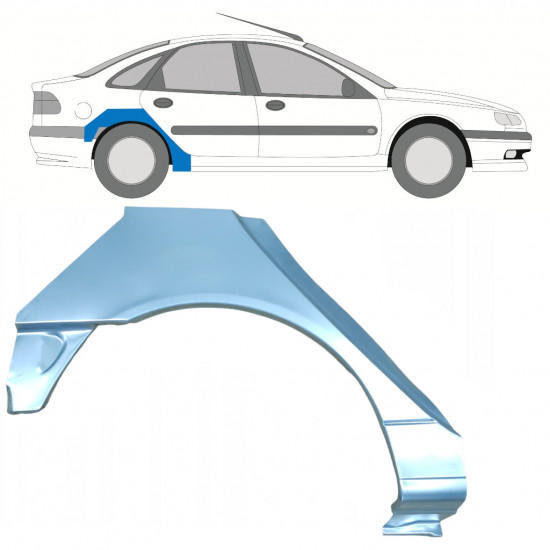 Lem zadního blatníku na Renault Laguna 1994-2001 / Pravá 7931