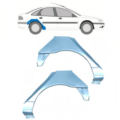 Lem zadního blatníku na Renault Laguna 1994-2001 / Levá+Pravá / Sada 10591