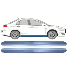 Opravný plech prahu na Mitsubishi Lancer 2007-2017 / Levá = Pravá (symetrická) / Sada 10489