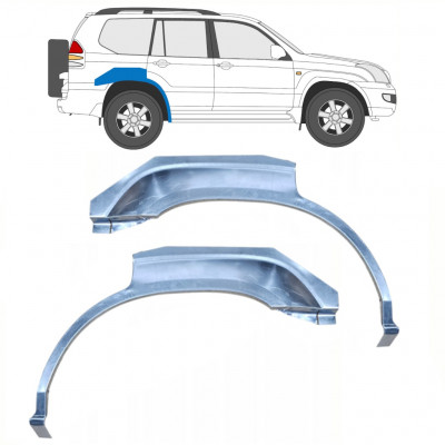 Lem zadního blatníku na Toyota Land Cruiser 2003-2010 / Levá+Pravá / Sada 9959