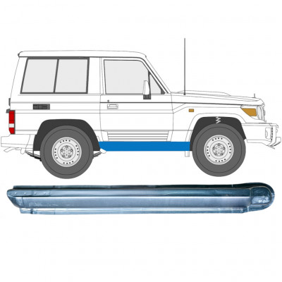 Opravný plech prahu na Toyota Land Cruiser 1984-1993 / Pravá 7058