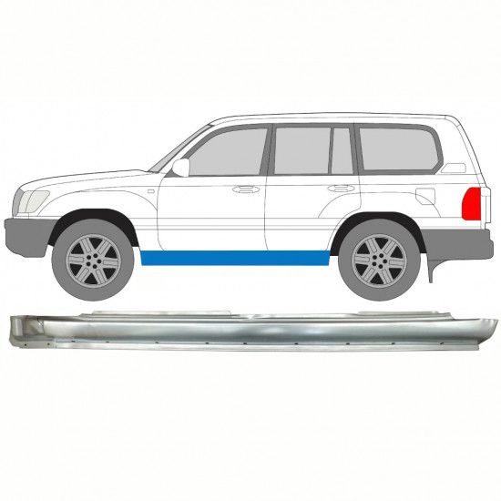 TOYOTA LAND CRUISER 1998-2007 CELÝ OPRAVA PRAHU / LEVÝ