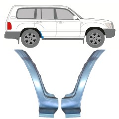 Opravný plech zadního blatníku spodní část na Toyota Land Cruiser J100 1998-2007 / Levá+Pravá / Sada 9767