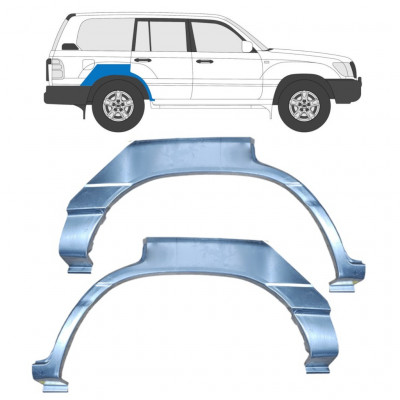 Lem zadního blatníku na Toyota Land Cruiser 1998-2007 / Levá+Pravá / Sada 9596