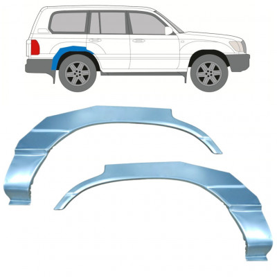 Lem zadního blatníku na Toyota Land Cruiser 1998-2007 / Levá+Pravá / Sada 9766