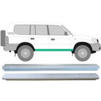Opravný plech prahu vnitřní + vnější na Toyota Land Cruiser J90 1996-2002 / Levá = Pravá (symetrická) / Sada 14852 Opravný plech prahu vnitřní + vnější na Toyota Land Cruiser J90 1996-2002 / Levá = Pravá (symetrická) / Sada 14852