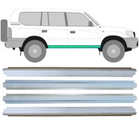 Opravný plech prahu vnitřní + vnější na Toyota Land Cruiser J90 1996-2002 / Levá+Pravá / Sada 14854 Opravný plech prahu vnitřní + vnější na Toyota Land Cruiser J90 1996-2002 / Levá+Pravá / Sada 14854