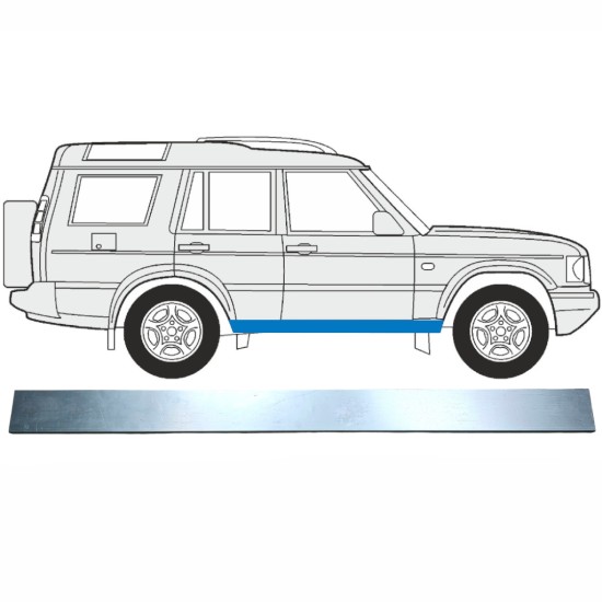 Opravný plech prahu vnitřní na Land Rover Discovery 1989-2004 / Levá = Pravá (symetrická) 16005