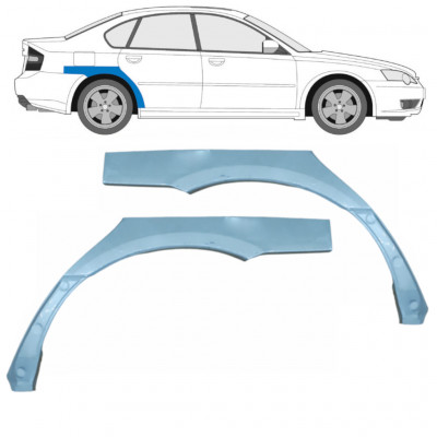 Lem zadního blatníku na Subaru Legacy 2003-2009 / Levá+Pravá / Sada 9581