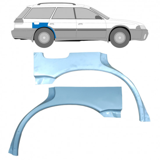 Lem zadního blatníku na Subaru Legacy 1994-1999 / Levá+Pravá / Sada 9178