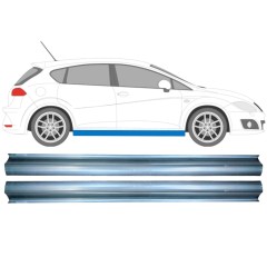 Opravný plech prahu na Seat Leon 2005-2012 / Levá+Pravá / Sada 11371